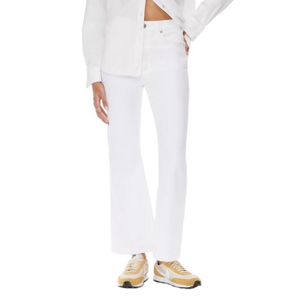 ARITZIA x Denim Forum The Twiggy 60's High Rise Flare NWT Size 29 White